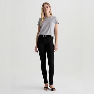 AG Adriano Goldschmied The Legging Super Skinny Kit Black Pima Cotton Jeans 30R
